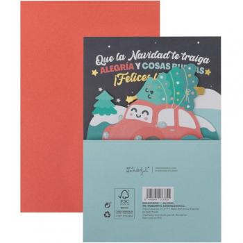 Postal de Navidad Mr Wonderful: Que la Navidad te traiga alegría y cosas buenas
