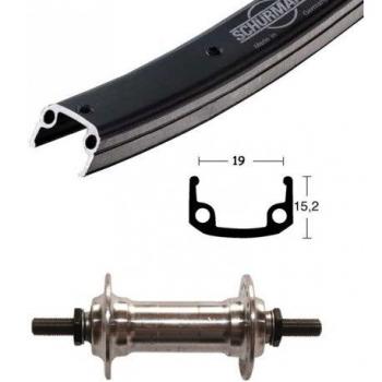 Bike-Parts Unisex - Bicicleta V-RAD 75Alunabe para Adultos, Color Plateado, Talla única