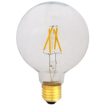 G95 LED E27 filamento 240 V 4 W blanco cálido 2700 K transparente 420 Lm