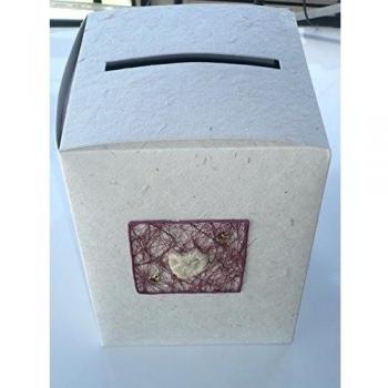 Raffia bordeaux.Urne-Hucha, diseño de matrimonio, bautizos, anniversaire. Hobi
