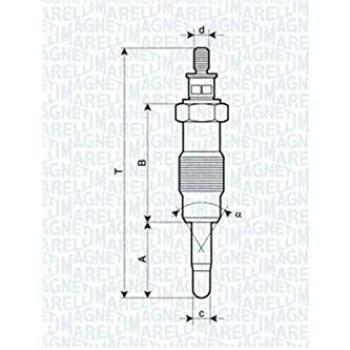 Magneti UX11A Bujías de Incandescencia