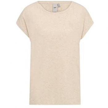 ICHI Women's Relaxed Fit T-Shirt IHREBEL SS6 in Tapioca, XS