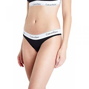 Calvin Klein Women's Modern Cotton Brazilian Briefs, Black, Size M