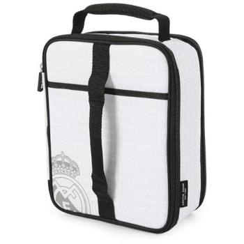 Nevera Portátil Suave Real Madrid 20.7x10.8x26.7 cm Unisex con Tupper y Diseño Plegable