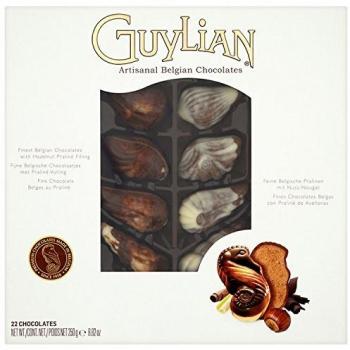 Guylian Belgian Chocolates Sea Shells Perles d'Ocean, 22 Pieces, Hazelnut Filling Praline, 250g