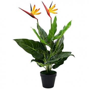 vidaXL Planta Strelitzia Reginae Ave Paraíso Artificial 66cm Decoración Flores