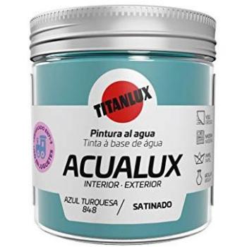 Pintura Acrílica Acualux Satinada Azul Turquesa 75 ml