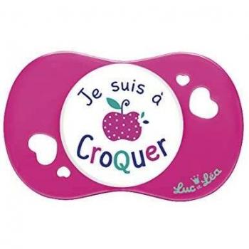 LUC ET LEA Sucette silicone 18 mois et + Motif Je suis à croquer