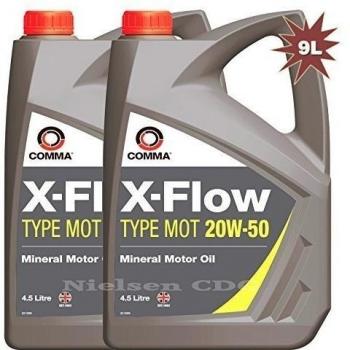 Comma X-Flow Type Mot 20w50 Engine Oil 2x4.5L - 9L