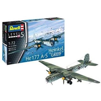 Revell - Maqueta Heinkel He177 A-5 Greif, Kit Modelo, Escala 1: 72