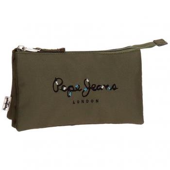 Pepe Jeans Harlow Neceser de Viaje, 22 cm, 1.32 litros, Verde