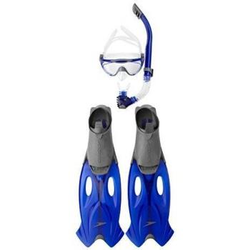 Speedo 8016595052 Juego de Máscara, Adult Unisex, Gris/Azul, 39-40