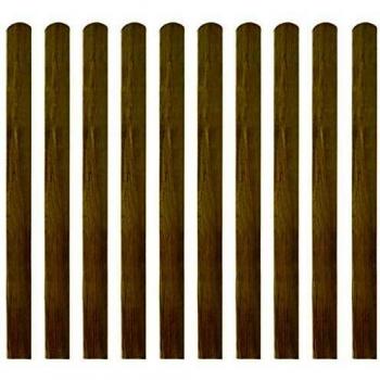 vidaXL 30x Listones Valla de Jardín Madera Impregnada Cercado Terraza Barrera Decorativa para Jardín Estacas Robustas Duraderas Resistentes 120cm