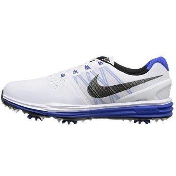Nike Lunnar Command Zapatillas de golf, Hombre, Blanco / Negro / Azul , 46