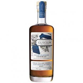 La Guilde du Cognac - Cognac Petit Champagne 700ml, 42% - Edición Limitada con Denominación de Origen Controlada - Cosecha 2007 - Coñac con acabado largo y cálido