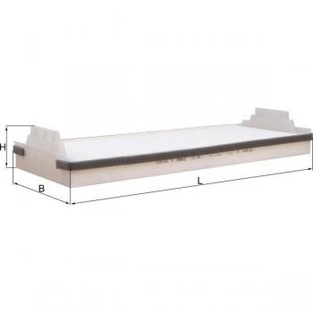 Filtro de Habitáculo Mahle LA 154 - Filtro de aire para el habitáculo, diseñado para eliminar partículas, polvo y contaminantes del aire exterior, compatible con vehículos específicos, fácil instalación, alta eficiencia en filtración