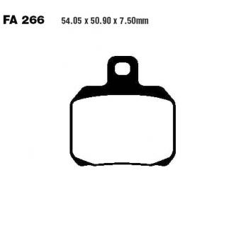 Pastilla de freno orgánica para moto EBC FA266