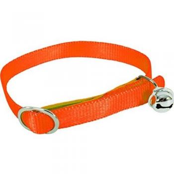 Collar de nylon para gatos 10mm/30cm naranja Zolux