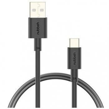 Cable USB-A a USB-C 3A 18W 1m Negro