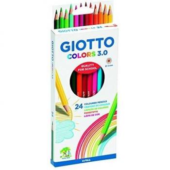Giotto Colors 3.0 Lápices de Colores, Estuche 24 Uds.