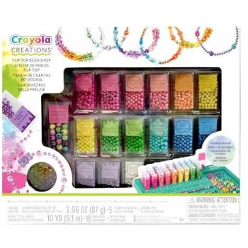 CRAYOLA Creations - Laboratorio de Perlitas, taller creativo para crear joyas de abalorios, recomendado para niñas a partir de 8 años