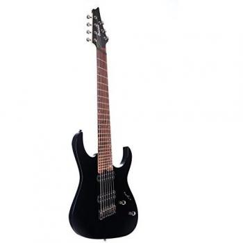 Ibanez RG Iron Label RGMS7 Multi Scale 2018 7-String Electric Guitar, Black