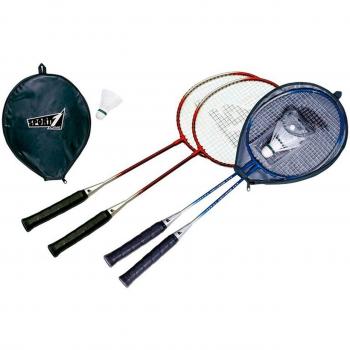 TOYLAND Mercury Raquetas de bádminton, Unisex niños, Azul, Blanco, 59 x 20.5 x 3 cm