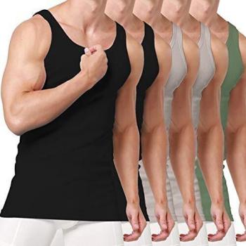Smart Sir Camisetas de Tirantes para Hombre Pack de 3/5/6 de Algodón 100% Blanca-3XL