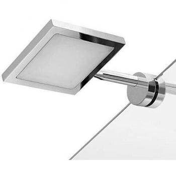 Gedy D0401300000 Lámpara LED Enganche Universal, 5 W, 220 V, Cromo