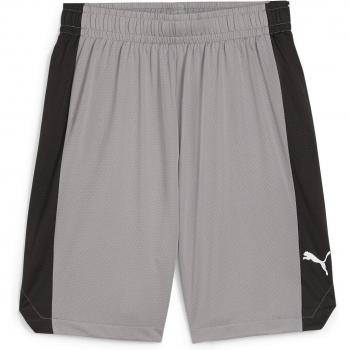 Puma - Pantalón corto de hombre Shot Blocker Short Puma, color gris, diseñado para deportes, con tejido ligero y transpirable, cintura elástica con cordón ajustable, corte cómodo que permite libertad de movimiento