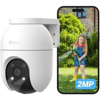 Cámara de vigilancia EZVIZ C8c - 2MP - Visión nocturna a color - Seguimiento automático 360° - Compatible con Alexa y red LAN cableada