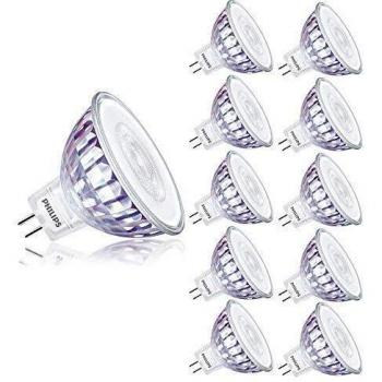 Philips CorePro LED MR16 7W GU5.3 Spotlight Bulb, 621lm, 36° Beam Angle, Warm White (2700K), Replaces 50W Halogen