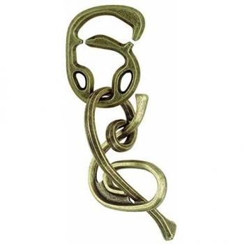 Rompecabezas de metal Hanayama L6 Cast Huzzle Enigma - diseño intrincado, nivel de dificultad 6/6, fabricado en metal duradero, ideal para entusiastas de los rompecabezas