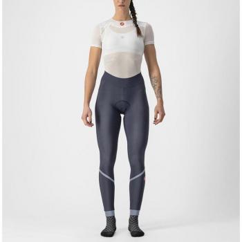 Culote Largo Sin Tirantes Castelli Velocissima Thermal Mujer Azul Oscuro Plateado