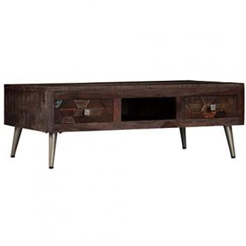 vidaXL Coffee Table Solid Reclaimed Wood 100x60x35 cm