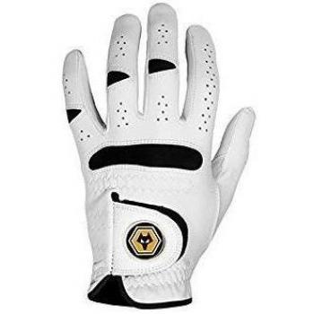 Wolverhampton Wanderers Hombre semi-synthetic Guantes de golf, hombre, Semi-Synthetic, blanco