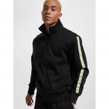 Sudadera de felpa con cierre completo y cinta logo Calvin Klein Jeans para hombre, ajuste regular, color negro