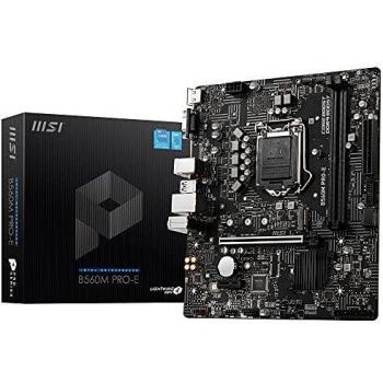 MSI B560M PRO-E Intel B560 LGA 1200 Micro ATX Motherboard with 2 DIMM Memory Slots