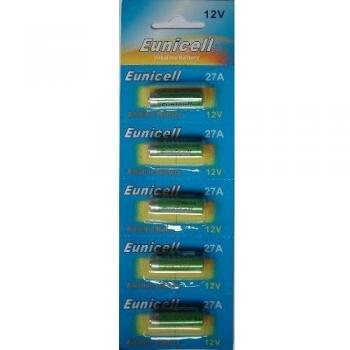5 x Eunicell 27A 12v Alkaline Batteries
