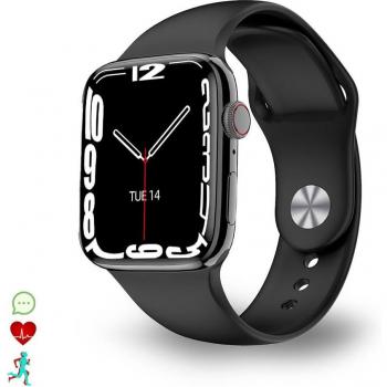 Smartwatch DAM DT17 con pantalla HD, notificaciones de aplicaciones, monitor cardiaco, modo multideportivo, fondos personalizables. Medidas: 27x3x1 cm