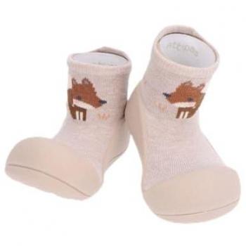 Calcetín con Suela Beige Attipas Woodland Zorro AW05 Talla 22.5
