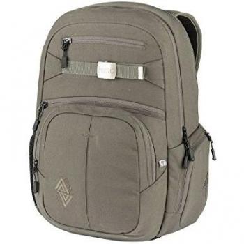 Mochila Nitro Hero 37L - Backpack escolar y de ocio, con capacidad para laptop de 17, color beige (Waxed Lizard)