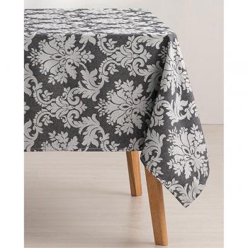 GAMUSI Mantel antimanchas jacquard Dama antracita