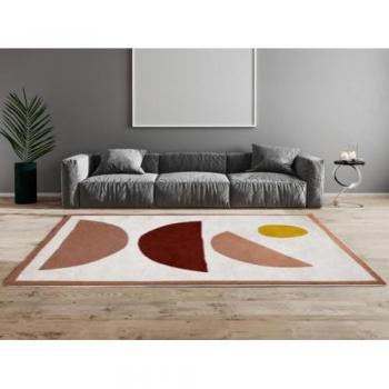 Alfombra Shaggy Diseño Abstracto Multicolor 160 x 230 cm - MYNIO