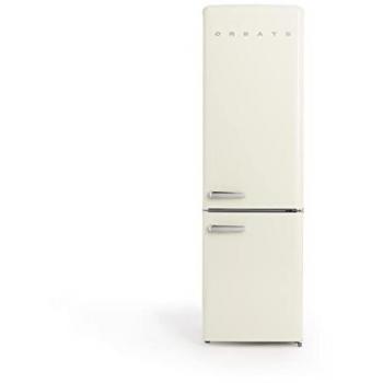Frigorífico Combinado Retro CREATE Stylance 244L Blanco Cassé