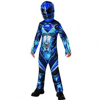 Power Rangers - Disfraz Ranger Azul Deluxe para niños, 3-4 años