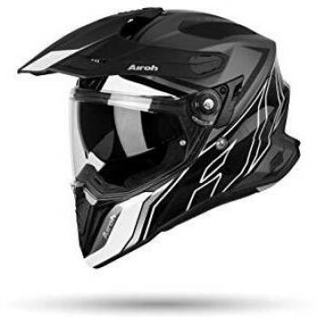 Airoh Commander Helmet, Adultos Unisex, Zwart, S