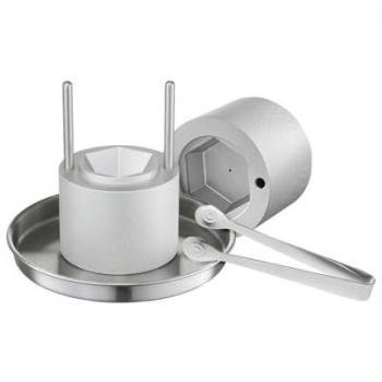 VEVOR 2.4 Aviation Aluminum Ice Diamond Press Kit with Tong and Drip Tray for Whiskey and Cocktails