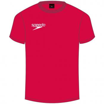 Speedo Small Logo Camisetas, Unisex Adulto, Flag Red, L
