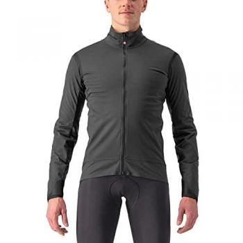 Chaqueta de Ciclismo Castelli Alpha Ultimate Aislante - Gris Oscuro/Negro - Talla L